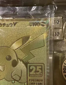 Pikachu V 001/015 s8a-G 25th Anniversary Golden Box Sealed Pokemon Card Japanese - Image 3