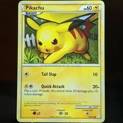 Pikachu 78/123 LP/NM HeartGold and SoulSilver & HGSS Pokemon TCG Set Card 2010 - Image 1