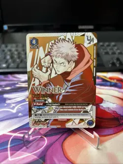 2024 Union Arena Yuji Itadori Battle Winner Prize Card Gold Foil English Jujutsu - Image 1