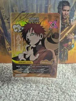 Naruto Mythos TCG Gaara 120/130 V Winner Promo English Card - Image 1