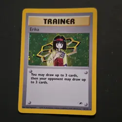 Pokemon TCG Erika Gym Heroes Holo Rare 1st Edition 16/132 Trainer English Card - Image 1