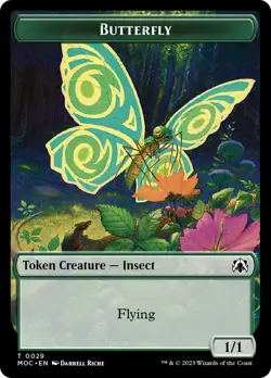 Butterfly // City's Blessing Double-Sided Token [March of the Machine Commander - Image 1