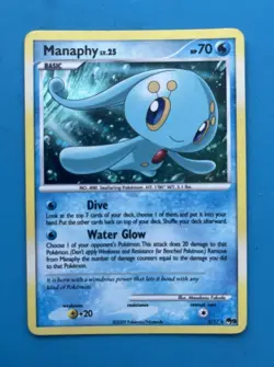Manaphy 2/17 Pop Series 9 Holo MP Pokemon TCG - Image 1