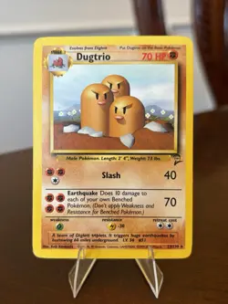 DUGTRIO 23/130 RARE BASE SET 2 POKEMON MP - Image 1