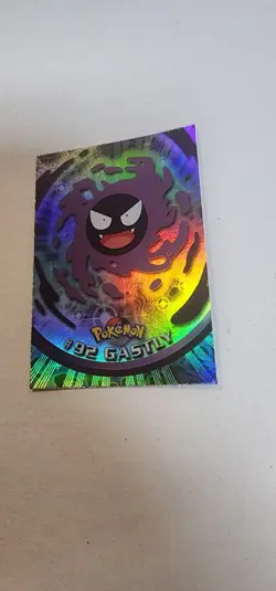 Pokemon Topps 2000 Series 2 Blue Logo Gastly #92 Foil - Image 1