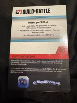 Pokemon TCG Scarlet Violet Journey Together Build & Battle Box Sealed + Promo - Image 2