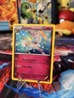 Pokemon Sylveon XY Trainer Kit Holo Common 90 HP Stage 1 30/30 Fairy Wind - Image 1