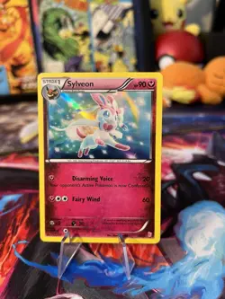 Pokemon Sylveon XY Trainer Kit Holo Common 90 HP Stage 1 30/30 Fairy Wind - Image 2
