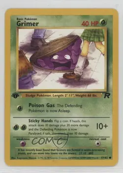 Grimer 1st Ed. Pokemon Team Rocket #57 2000 - Image 1