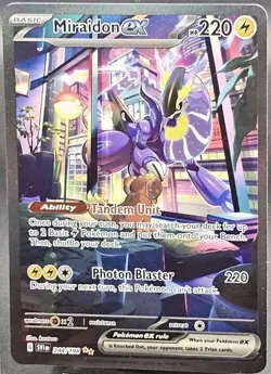 Pokemon Miraidon ex SV01 Scarlet & Violet Illustration Rare Full Art Holo 244/1… - Image 1
