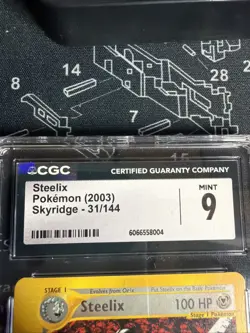 2003 Pokemon Skyridge 31/145 Steelix CGC Mint 9 - Image 2
