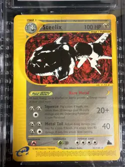 2003 Pokemon Skyridge 31/145 Steelix CGC Mint 9 - Image 3