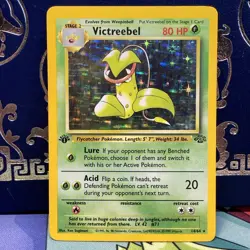 Pokemon TCG Jungle 1st edition Victreebel 14/64 Holo Rare LP - Image 1