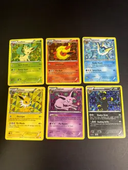 Pokemon TCG- Eeveelution Black & White Promo Set BW87-89, 91-93 - Image 1