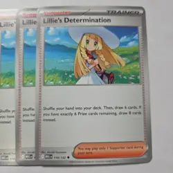 [4x Playset] Lillie's Determination 119/132 ME01: Mega Evolution Pokemon TCG - Image 2