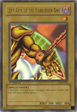 Left Arm of the Forbidden One LOB-123 - Ultra Rare - Lightly Played Unlimited Yu - Image 1