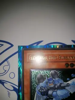 YU-GI-OH Elemental Hero Bubbleman Unlimited Euro Print Light Play - Image 2