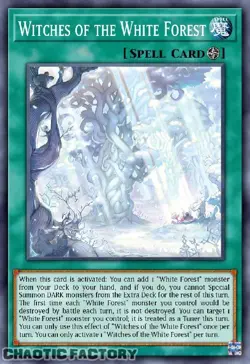 YUGIOH ALIN-EN058 Witches of the White Forest Ultra Rare 1st Edition NM - Image 1