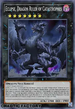 YUGIOH ALIN-EN048 Eclipse, Dragon Ruler of Catastrophes Ultra Rare 1st Edition N - Image 1