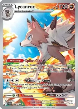 Pokemon Card TCG - Lycanroc 166/159 Illustration Rare Journey Together Near Mint - Image 1