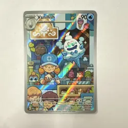 Pokemon TCG Vanillish 190/182 SV04 Paradox Rift Holo Illustration Rare 90 HP - Image 1