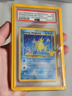 Pokemon PSA 10 Shining Magikarp 66/64 Holo Celebrations: Classic Collection - Image 1