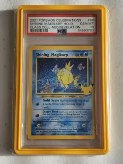 Pokemon PSA 10 Shining Magikarp 66/64 Holo Celebrations: Classic Collection - Image 2