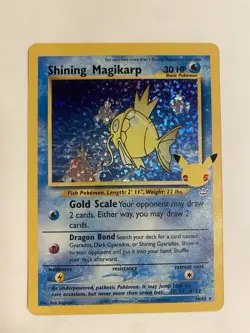 Pokemon TCG Shining Magikarp Card 66/64 Celebrations 25th Anniversary Edition - Image 1