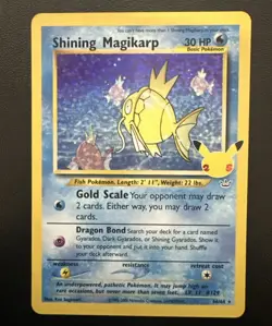 Pokemon TCG Shining Magikarp Card 66/64 Celebrations 25th Anniversary NM - Image 1