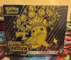 Surging Sparks Elite Trainer Box (ETB) New Sealed Box Pokemon Cards TCG - Image 1