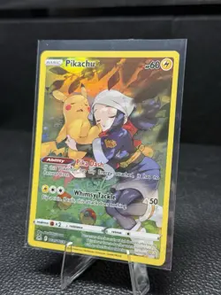 Pikachu TG05/TG30 TRAINER GALLERY Lost Origin Full Art Holo Pokemon Card - Image 3