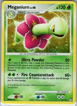 Meganium 13/123 Holo Mysterious Treasures - Pokemon Card - NM - Image 1