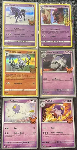 Pokemon TCG Trick Or Trade Lot Of 6 Includes 4 Holo Rare Cards All Near Mint ! - Image 1