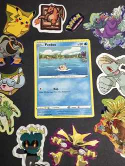 Pokemon TCG Feebas 038/189 Darkness Ablaze Crimp Error Card Non Holo - Image 1