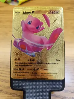 Pokemon Card Mew V Basic Form Gold Foil Card Number 069/189 Hp180 - Image 1
