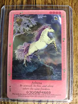 RARE Bella Sara Ancient Lights Foil Card Athena S3/17 - Image 1