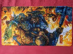 Pillage Stitched MTG Play Mat SIGNED Richard Kane Ferguson Kickstarter - Image 1