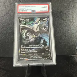 2022 POKEMON SWORD & SHIELD SILVER TEMPEST #186 FULL ART/LUGIA V PSA 10 - Image 1