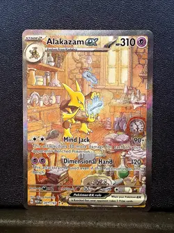 Alakazam ex 201/165 Pokemon 151 Sv: Scarlet & Violet Special Illustration Rare B - Image 1