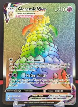 Pokemon Alcremie VMAX #073/072 English Shining Fates Secret Rare - Image 1