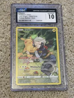 Pokemon CGC Gem Mint 10 Pikachu Lost Origin Trainer Gallery TG05/TG30 - Image 1
