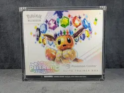 Prismatic Evolutions Pokemon TCG Pokemon Center Elite Trainer Box Acrylic Case - Image 1