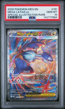 PSA 10 MEGA LATIAS EX 181/132 SPECIAL ILLUSTRATION RARE MEGA EVOLUTION POKEMON - Image 1