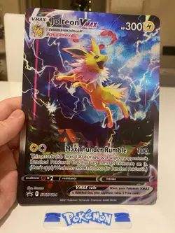 Pokemon TCG Jolteon VMAX Oversized SWSH184 Alt Art Full Art Jumbo Promo Mint - Image 3