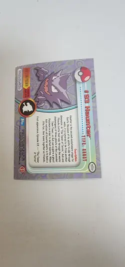 Pokemon Topps Foil Haunter #93 Blue Logo Holo Rare - Image 3