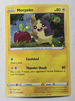 Pokemon TCG Morpeko SWSH031 - SWSH Holo Black Star Promo - Image 1