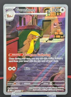 Pokemon Gumshoos #153/132 English Mega Evolution Illustration Rare - Image 1