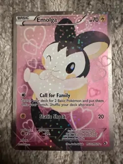 Pokemon Emolga 2013 RC23 Radiant Collection (Full Art) Holo (Likely PSA 9+) - Image 1