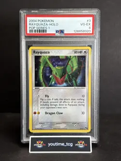 2004 Pokemon Pop Series 1 Rayquaza-Holo #3 PSA 4. Mislabeled (see description) - Image 1