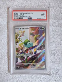 2024 Pokemon Stellar Crown Bulbasaur #143/142 PSA 9 Special Illustration Rare - Image 1